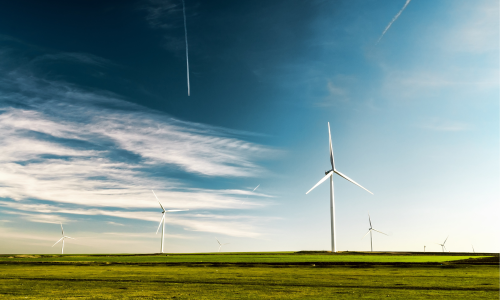 Image of outdoor wind turbines